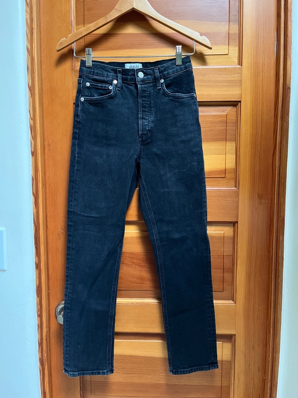 Agolde Women’s Jeans Riley in Black